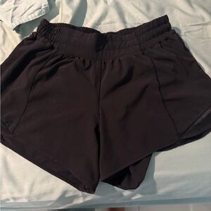 lululemon athletica Hotty Hot Black Camo-pattern Athletic Shorts